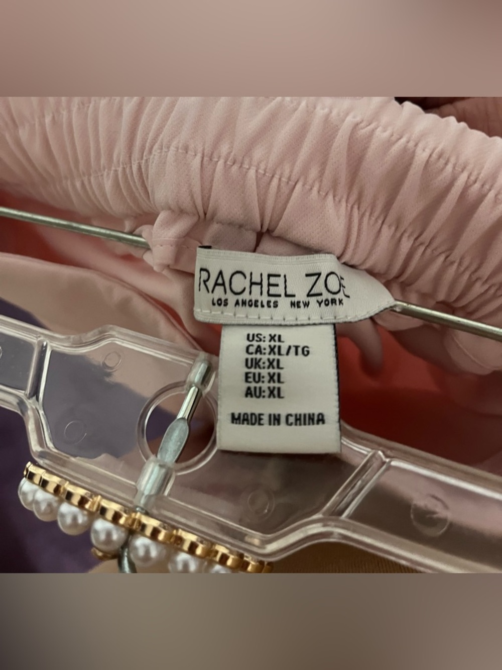 Pink Zack & Zoie pull on dress pants. Size XL - Picture 6 of 6